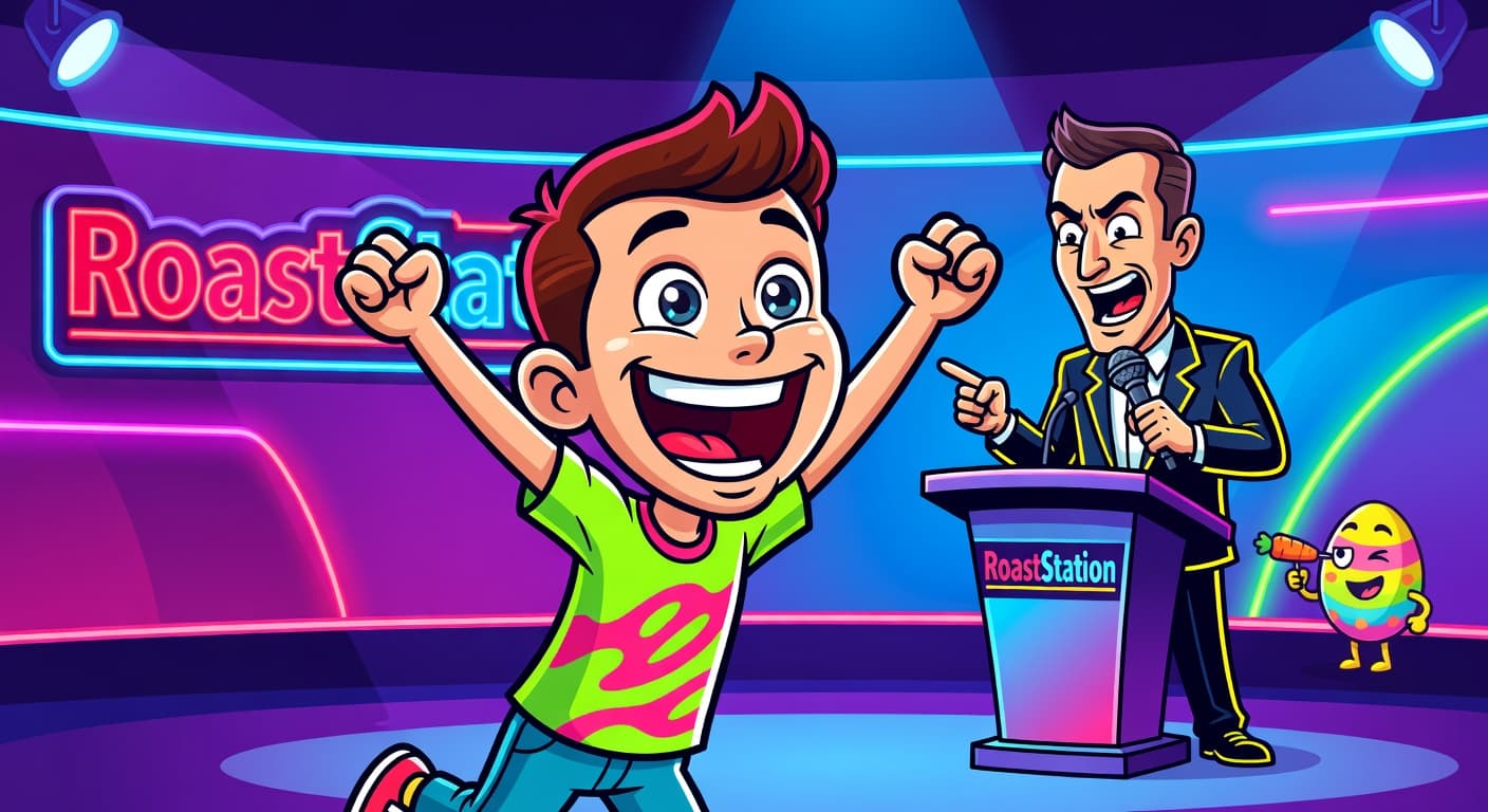 Easter Miracle: Kid's Autism Win Becomes Celeb Holiday — Celebrities satirical illustration · MEDIUM tier · Roast Station editorial