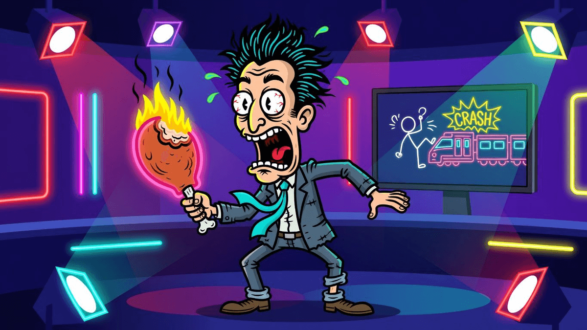 Bachelor Bends Rules for TikTok Trainwreck, Eats Backfire — Sports satirical illustration by Roast Station