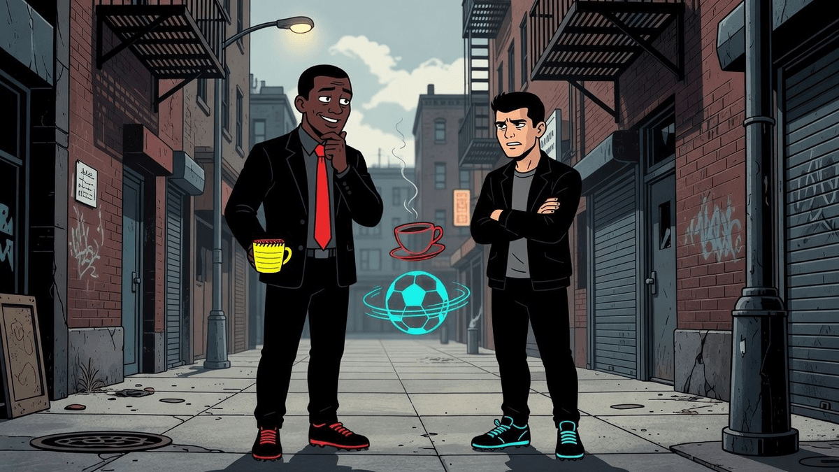 Balogun and Pulisic Ratings Spin a Cup-Opening Fairy Tale — Sports satirical illustration by Roast Station