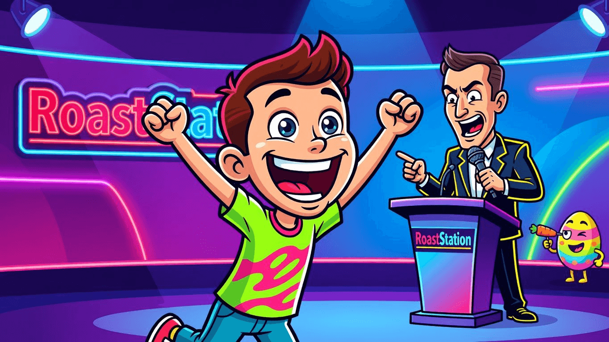 Easter Miracle: Kid's Autism Win Becomes Celeb Holiday — Celebrities satirical illustration by Roast Station