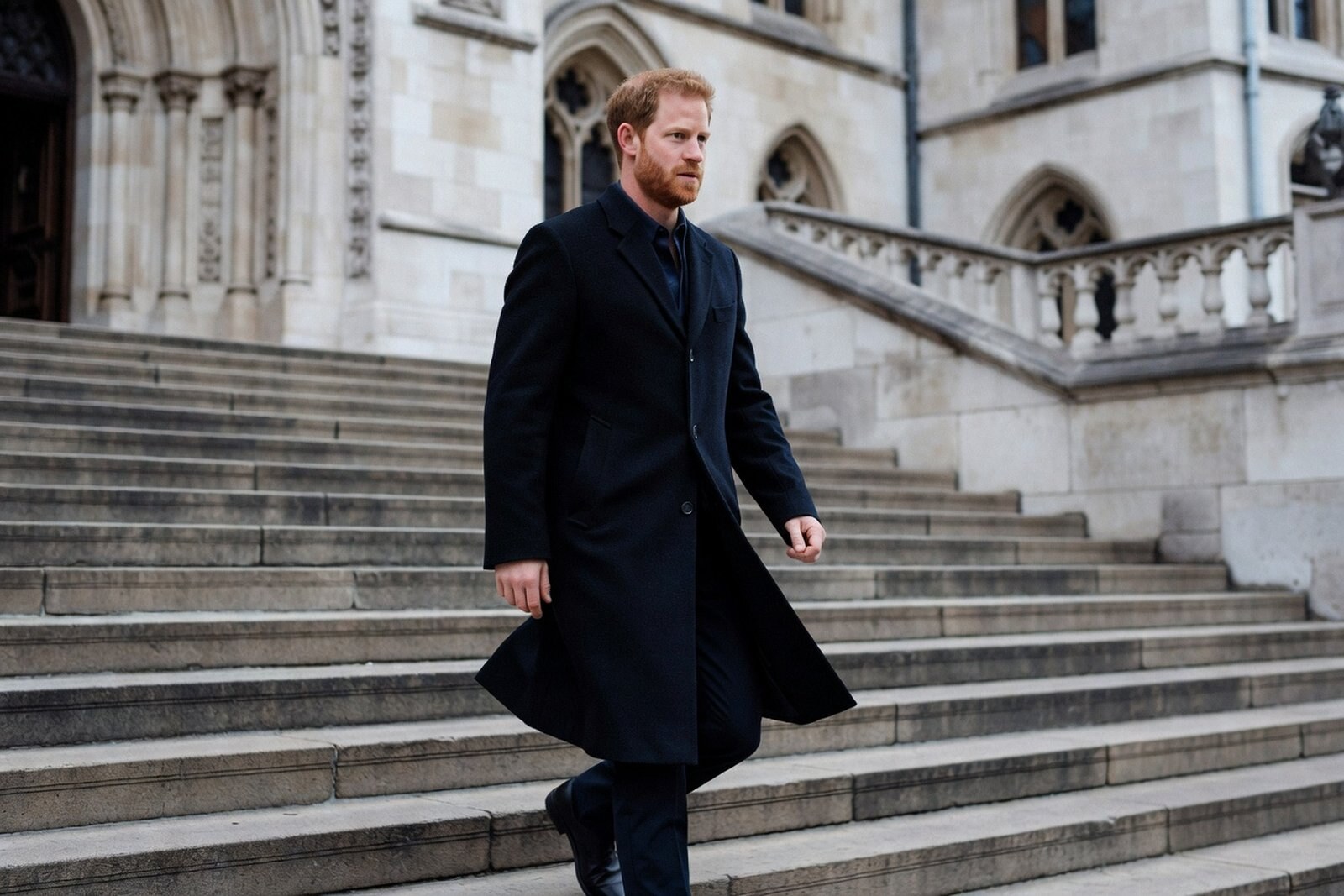 Harry Took a £9.5m Costs Bill at the High Court — Celebrities satirical illustration · SPICY tier · Roast Station editorial