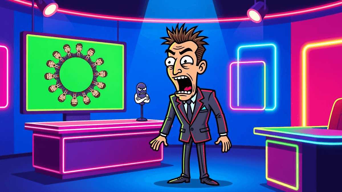 HELLO! Mag: Celeb Drama on Infinite Loop — Celebrities satirical illustration by Roast Station