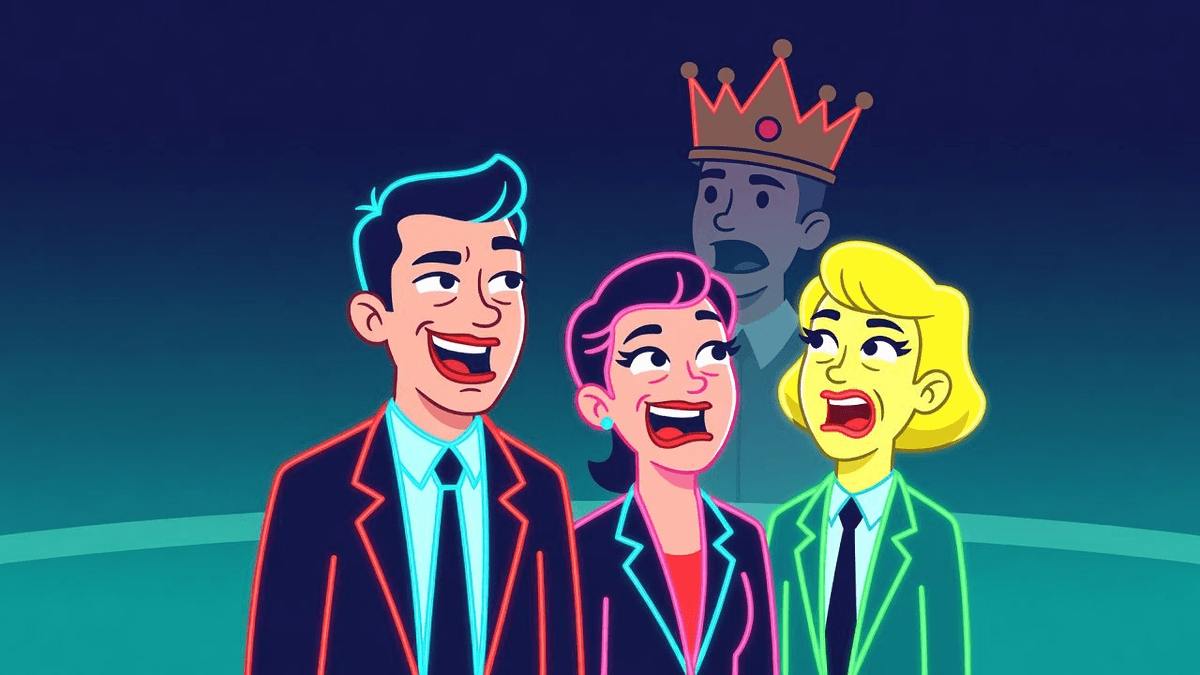 Labour's 'Unity' Line on Burnham Is Just Coronation PR — Politics satirical illustration by Roast Station