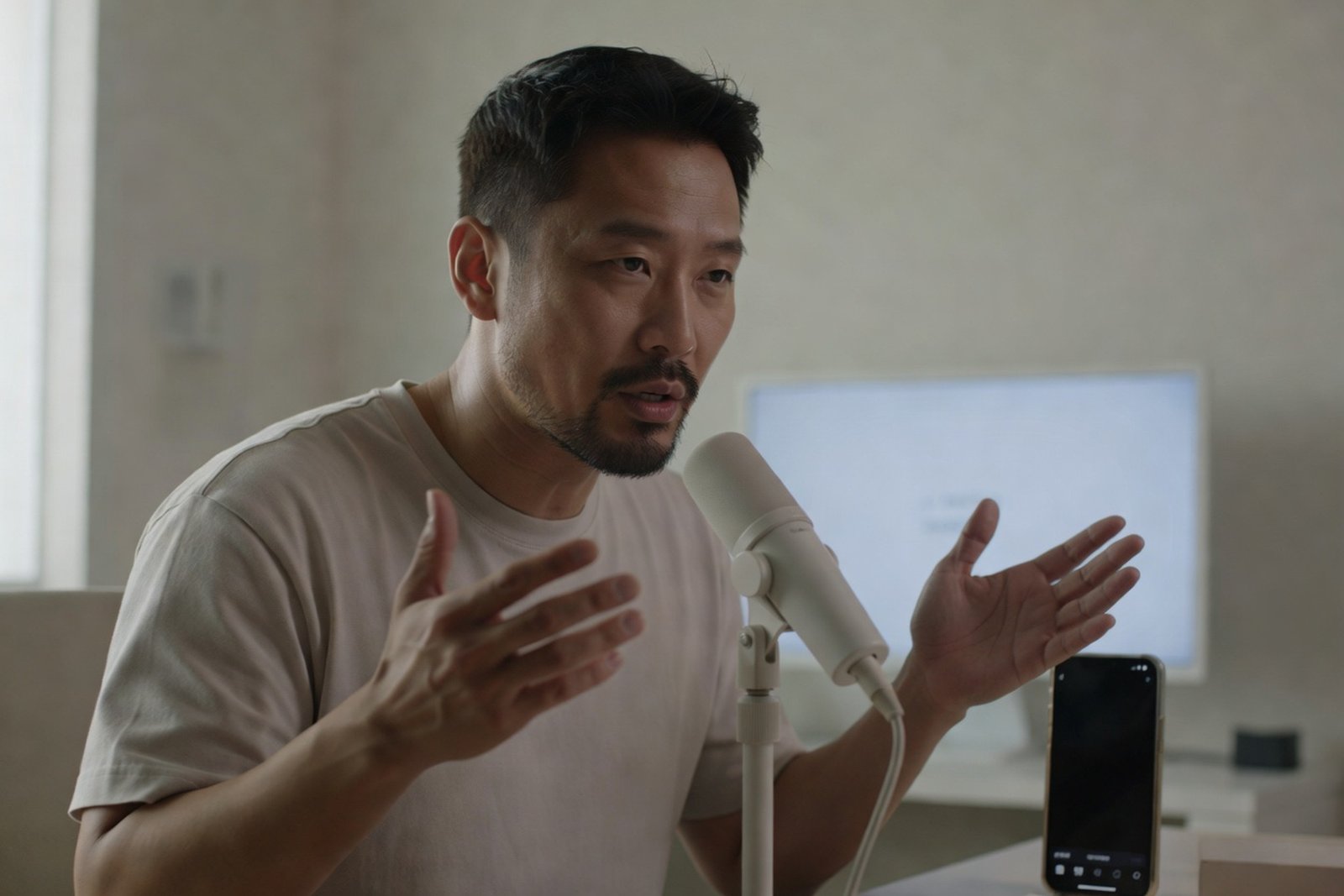 MC Mong Flipped to Apology on a Seoul Livestream — Celebrities satirical illustration · SPICY tier · Roast Station editorial