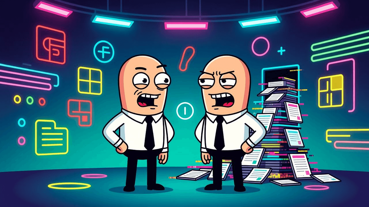 Microsoft Audit: AI Spots More Issues, Floods Customers — Tech satirical illustration by Roast Station