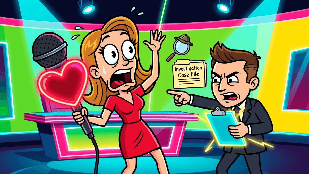 New Bachelorette Already Under Investigation — Celebrities satirical illustration by Roast Station