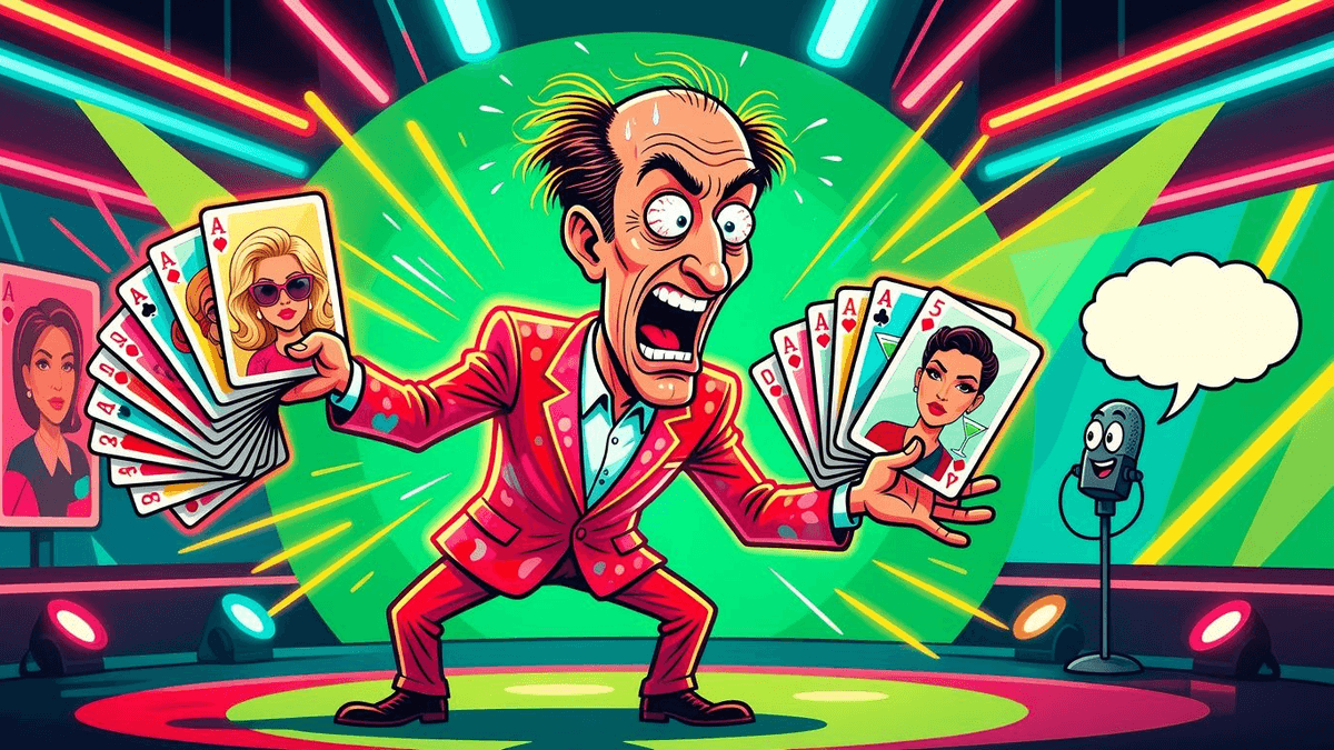 PK's One-Year Rebound: RHOBH Ex Trades Wives Like Cards — Celebrities satirical illustration by Roast Station