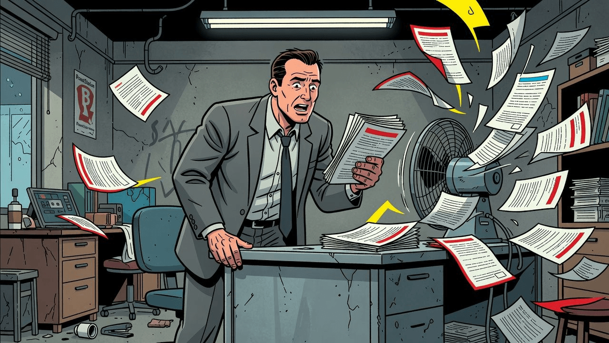 Private Credit's Withdrawal Requests Just Hit the Fan — Finance satirical illustration by Roast Station