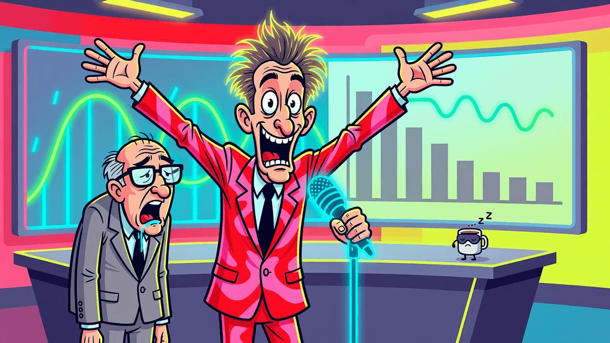 Reuters Biz: Global Thrills or Snooze Fest? — World satirical illustration by Roast Station