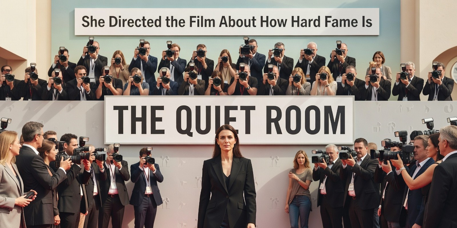 She Directed the Film About How Hard Fame Is — Celebrities satirical illustration by Roast Station