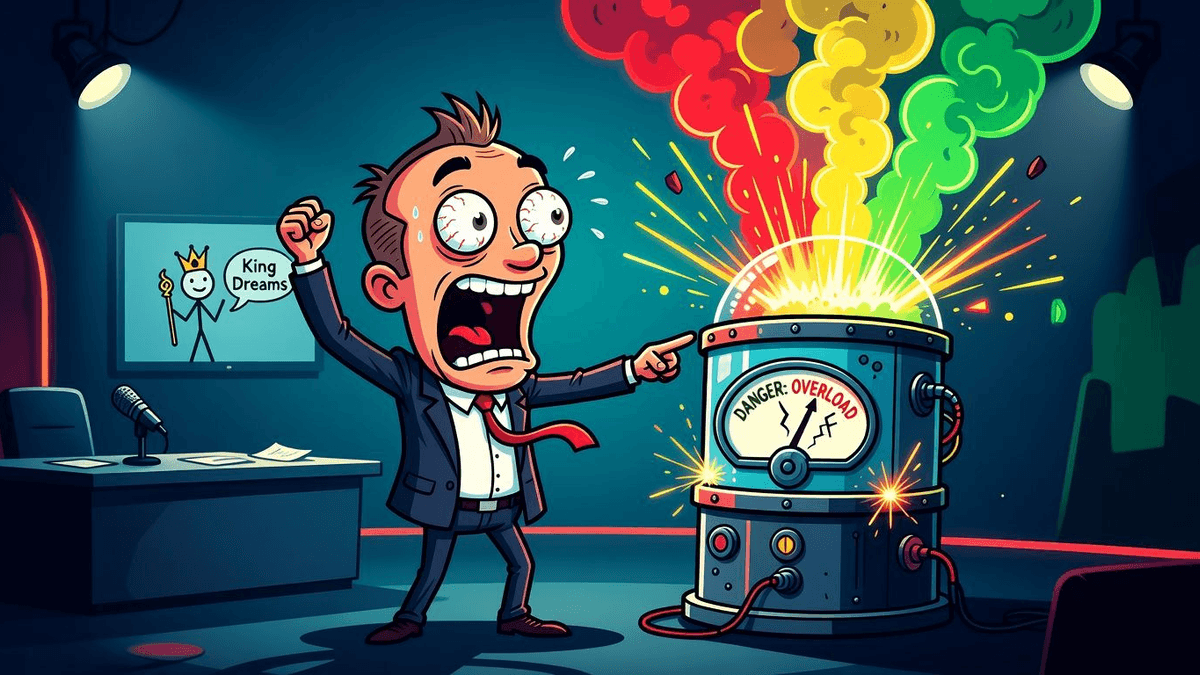 Streeting's Ego Meter Explodes: Health Sec Quits for King Dreams — Politics satirical illustration by Roast Station