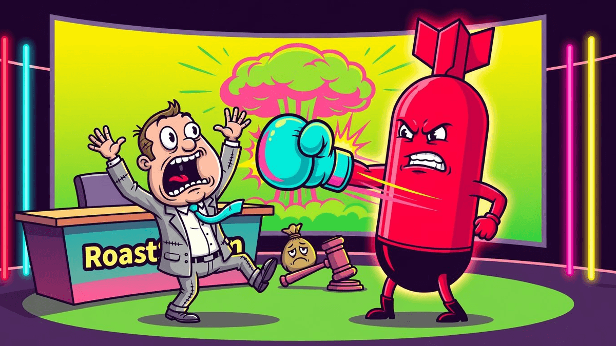 Tariffs Go Nuclear: Businesses Whine, Get Walloped — Culture satirical illustration · SPICY tier · Roast Station editorial