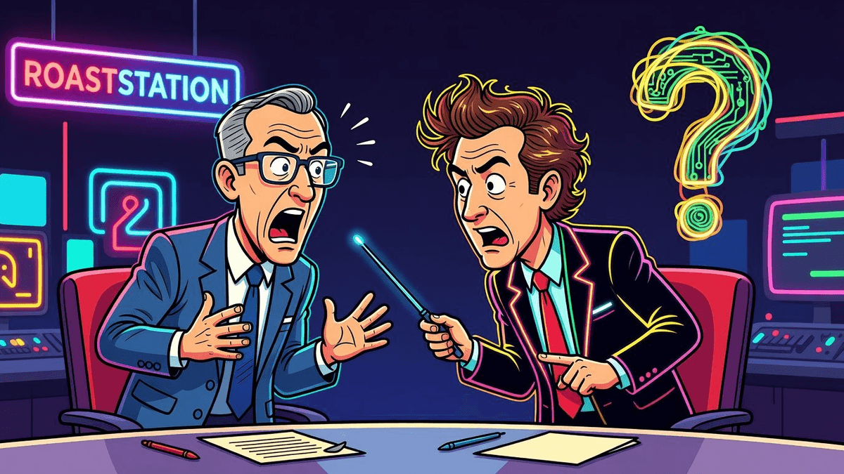 Tech Giants May Face Consequences, Experts Unsure What Those Are — Tech satirical illustration by Roast Station
