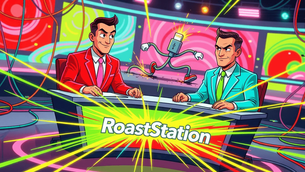 Toyota Calls PHEV Charging Stats 'Encouraging' — Tech satirical illustration by Roast Station